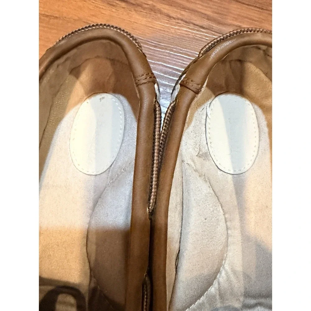 Bass Marlin Men's Boat Shoes Brown/White Leather Lace-Up US 7.5 M 3209-261